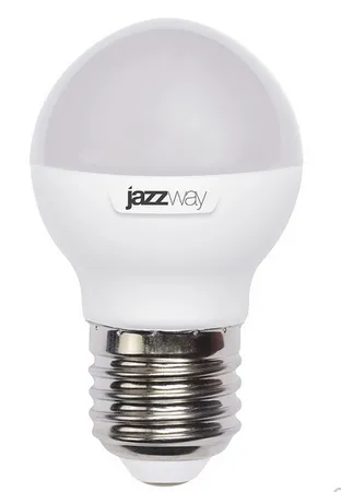 Светодиодная лампа-шар Jazzway G45 9Вт 4000K E27