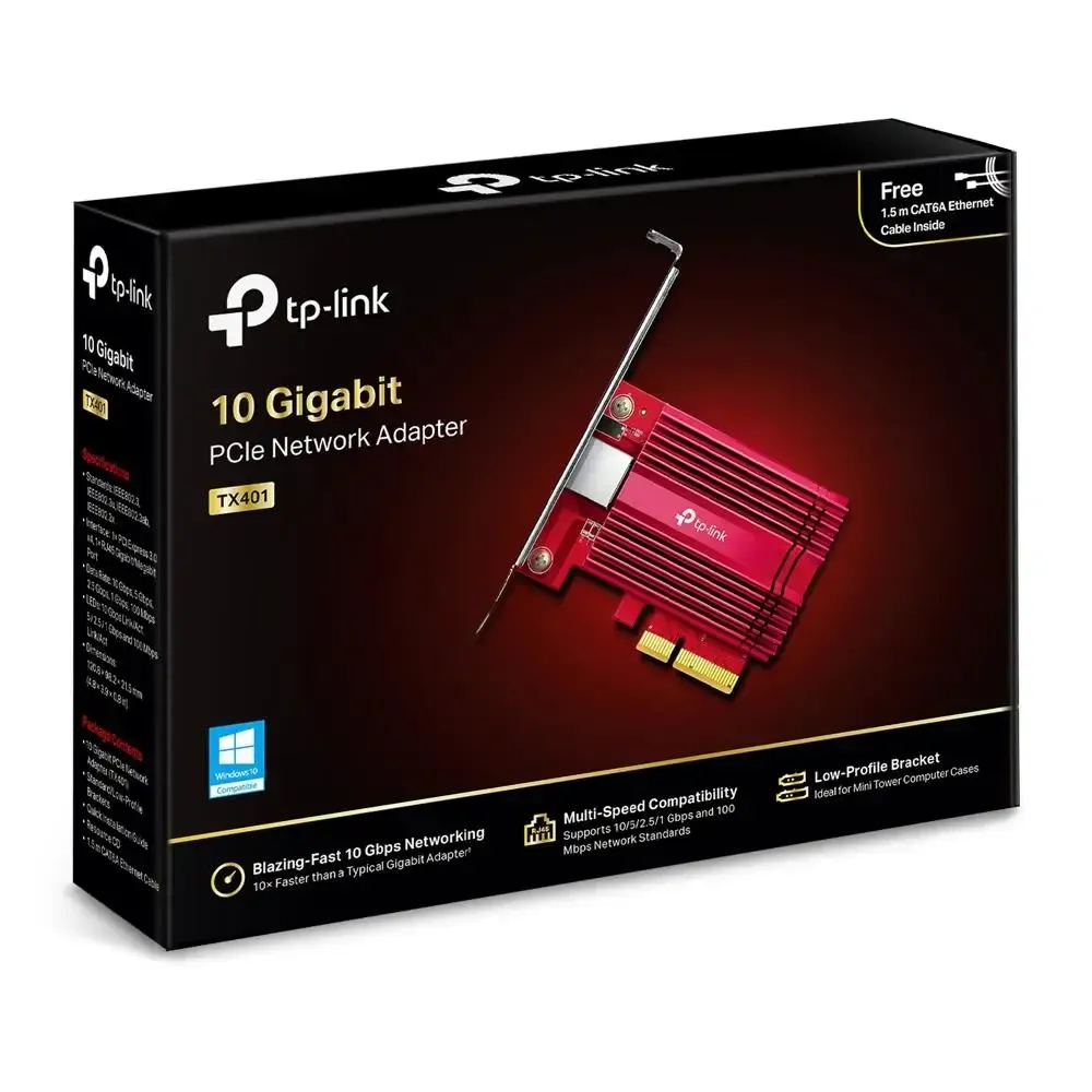 Сетевой адаптер TP-Link TX401 10 Гбит/с PCI-E фото 2