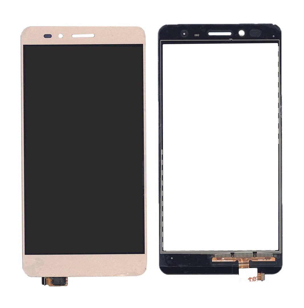 Сенсорное стекло для Huawei Honor 5X / GR5 золотистого цвета