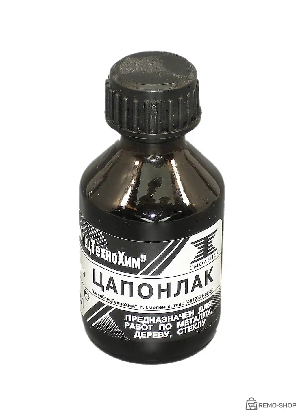Цапон-лак черный для маркировки металла, 22 мл
