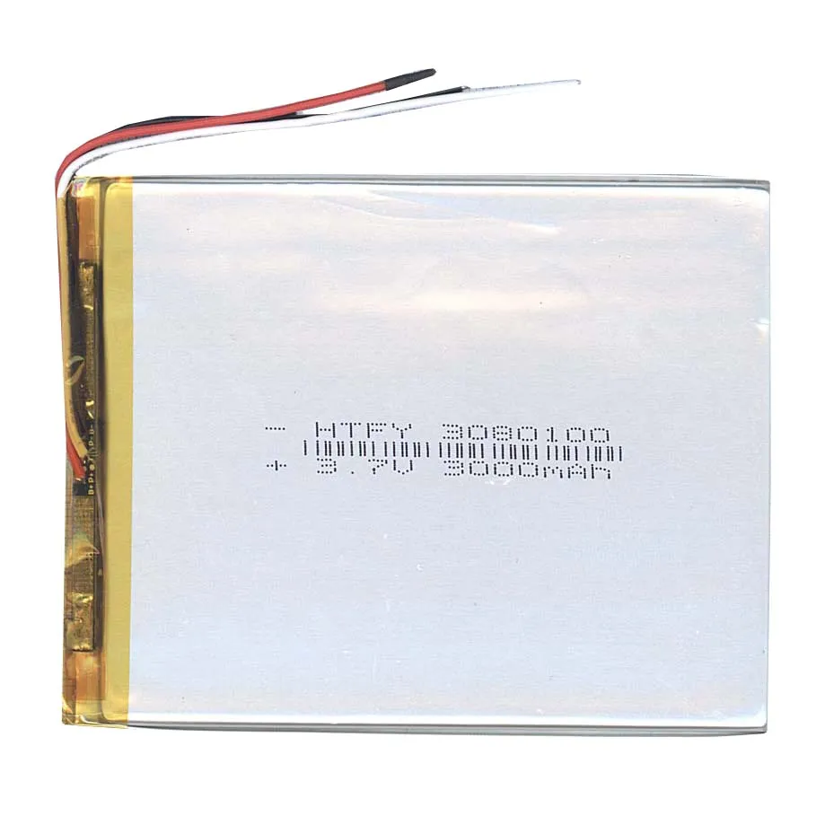Литий-полимерный аккумулятор 3.7V 3000mAh фото 3
