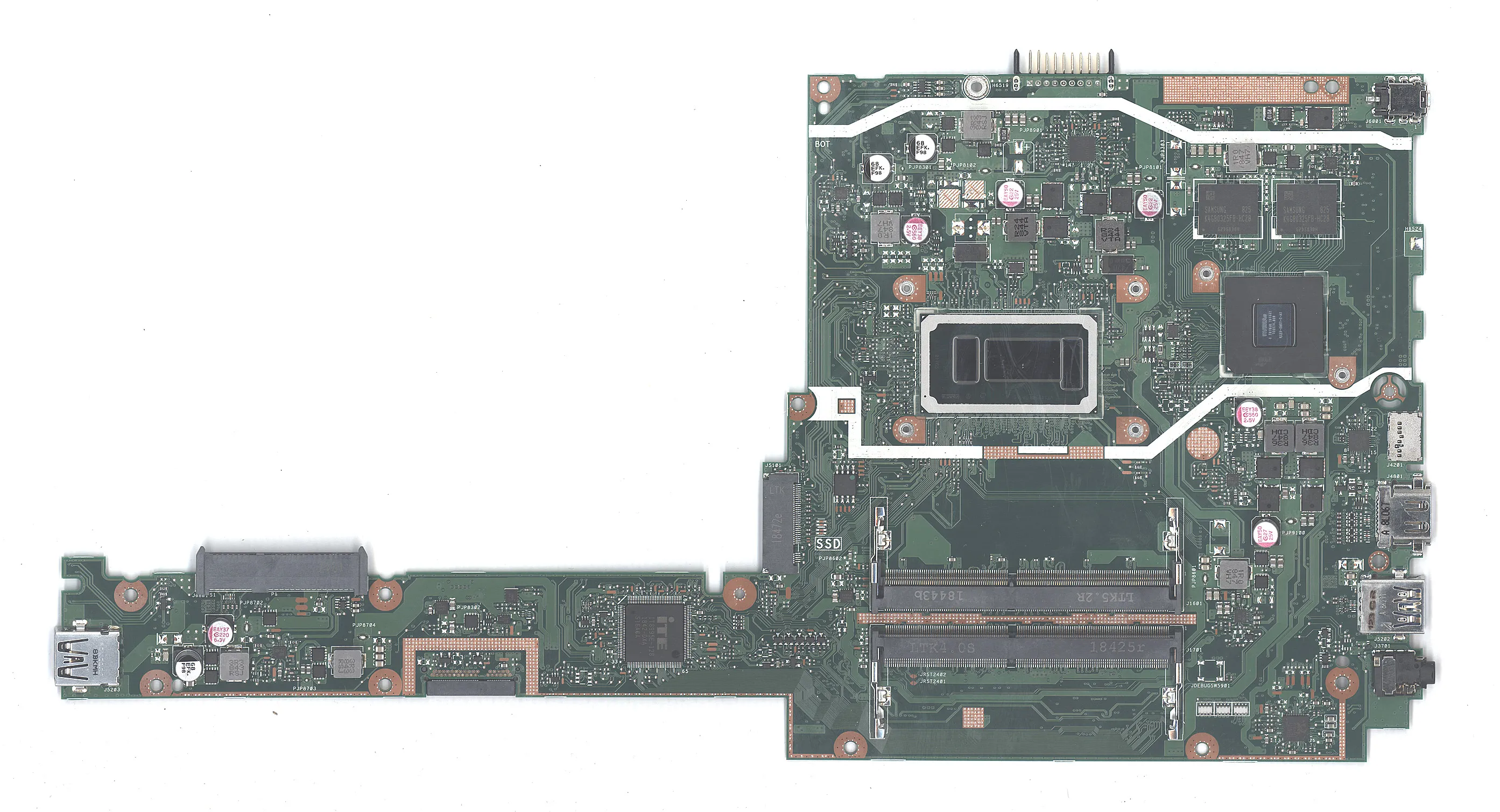 Материнская плата Asus X407UB с процессором Intel Core i3-7020U