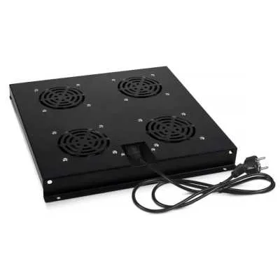 Модуль вентиляторный Cabeus TRAY-SC-120-BK, 4 вентилятора, черный