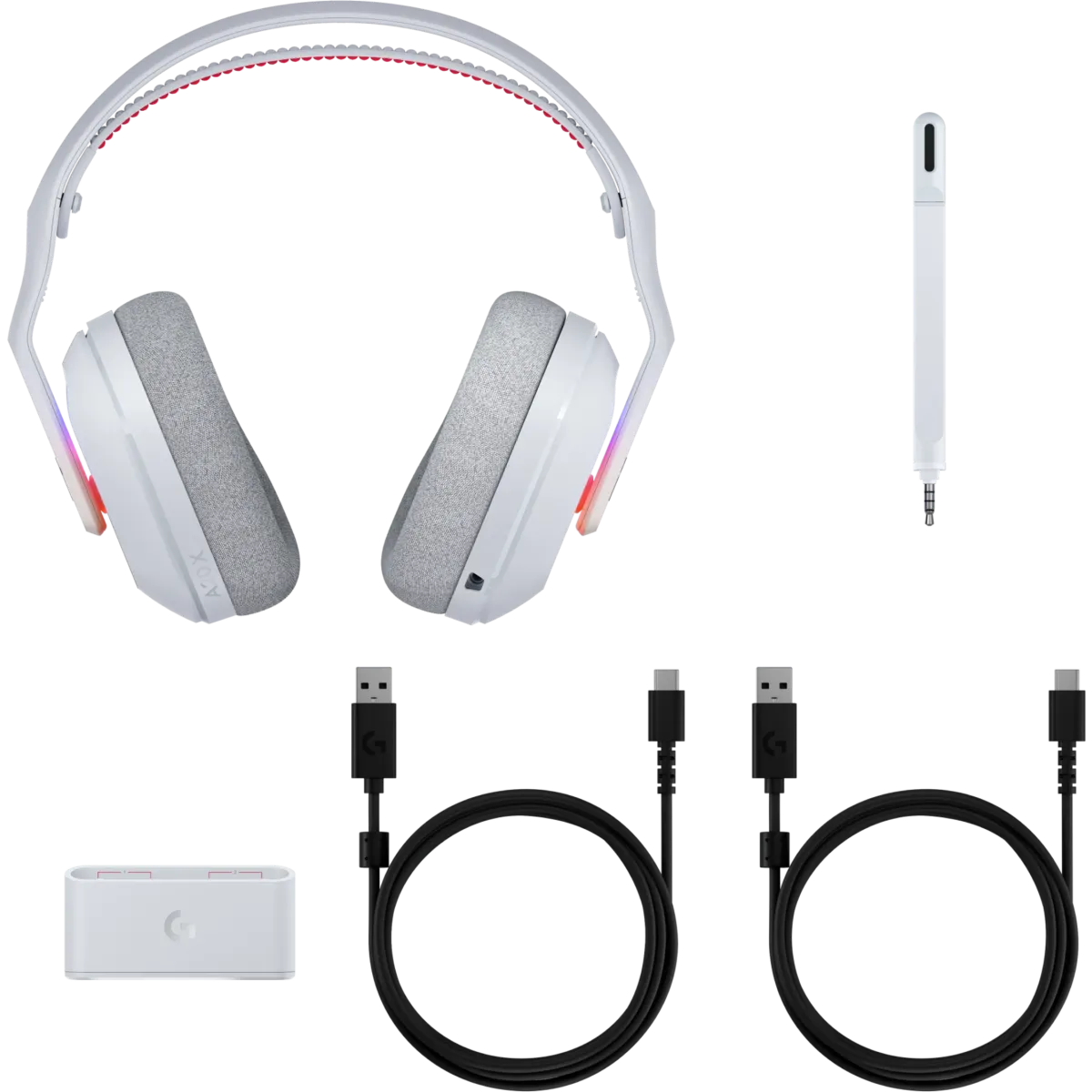 Logitech G A20 X Wireless Gaming Headset White фото 3