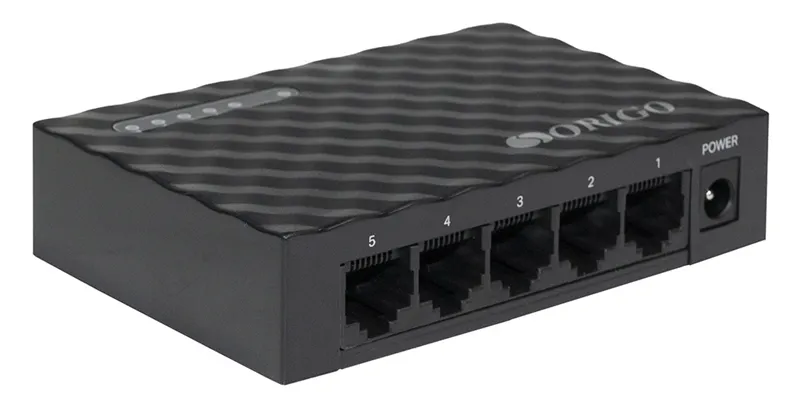 Конфигурируемый коммутатор/ Конфигурируемый коммутатор, 5x1000Base-T, 1x10GBase-T, DIP-переключатель, корпус металл