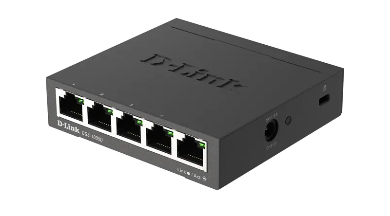 Конфигурируемый коммутатор/ Конфигурируемый коммутатор, 5x1000Base-T, 1x10GBase-T, DIP-переключатель, корпус металл фото 2