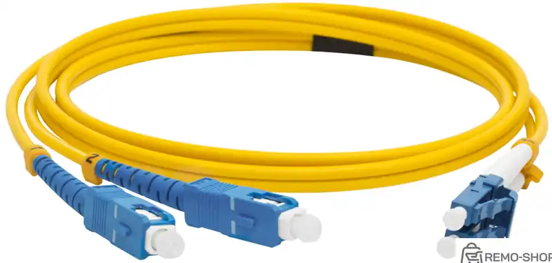 Оптический патч-корд LC/UPC-SC/UPC, дуплексный, 1.0 м, OS2