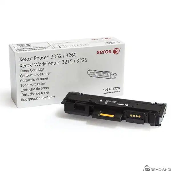Оригинальный тонер-картридж Xerox 106R02778, черный, 3000 страниц