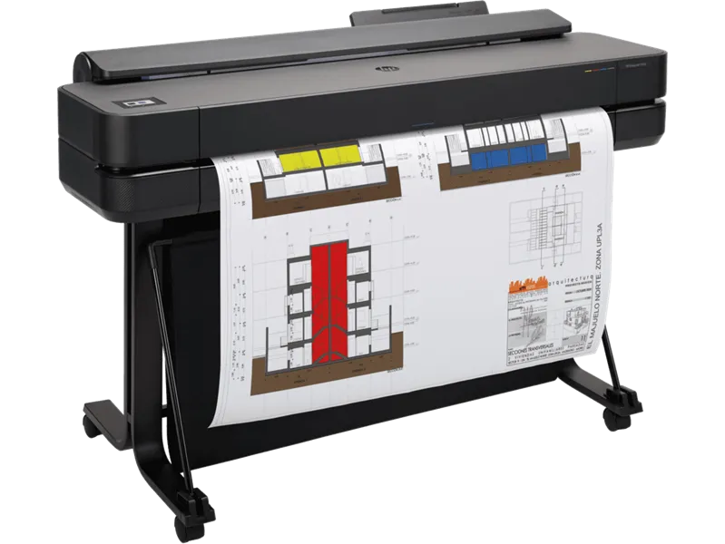 Широкоформатный принтер HP DesignJet T650 Printer (36",4color,2400x1200dpi,1Gb, 25spp(A1),USB/GigEth/Wi-Fi,stand,media bin,rollfeed,sheetfeed,tray50(A3/A4), autocutter,GL/2,RTL, repl. 5ZY62A/5HB10A (5HB10D#B19)) фото 2