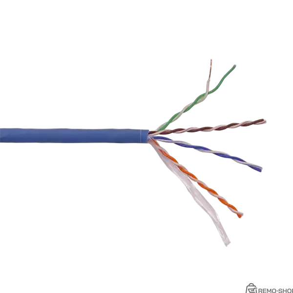 Кабель LAN-5EUTP-HFLT-BL, витая пара 5e, 4 пары, синий, LSZH-HF