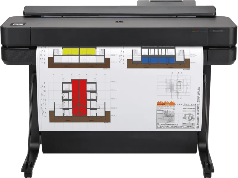 Широкоформатный принтер HP DesignJet T650 Printer (36",4color,2400x1200dpi,1Gb, 25spp(A1),USB/GigEth/Wi-Fi,stand,media bin,rollfeed,sheetfeed,tray50(A3/A4), autocutter,GL/2,RTL, repl. 5ZY62A/5HB10A (5HB10D#B19))