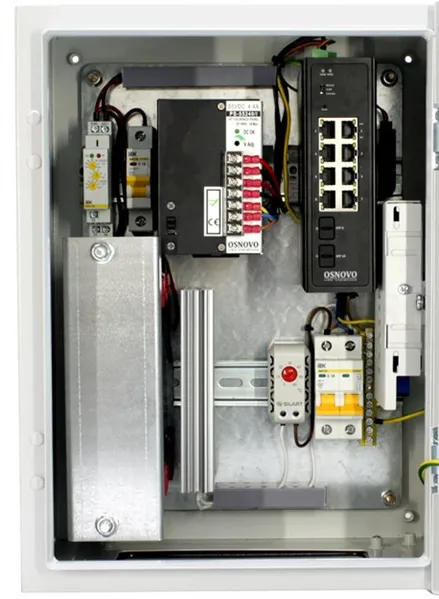 Коммутатор/ OSNOVO Промышленный PoE коммутатор на 11 портов, 6 *10/100Base-T с PoE (до 30W), 2 *10/100Base-T с PoE (до 60W), 1*10/100/1000Base-T, 2 порта SFP (1000Base-X), суммарно PoE до 300W