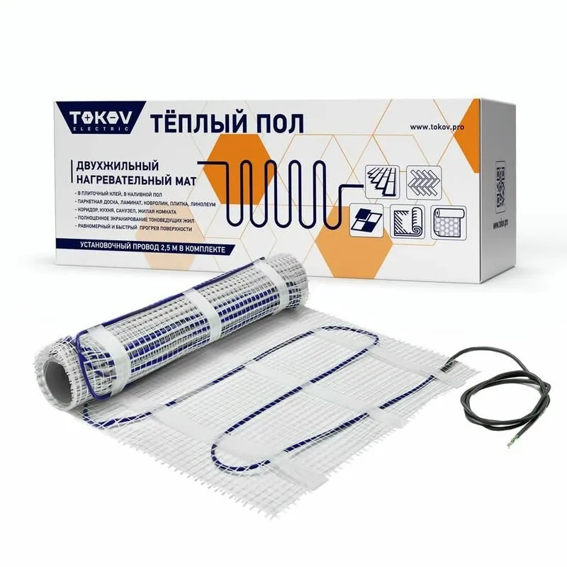 Нагревательный мат для теплого пола TOKOV TKE-MAT150-1050-7 фото 3