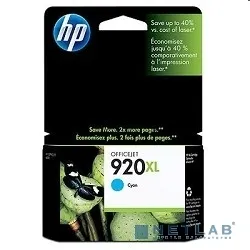 Картридж струйный HP 920XL голубой (Cyan) для принтеров OfficeJet 6000/6500 фото 2