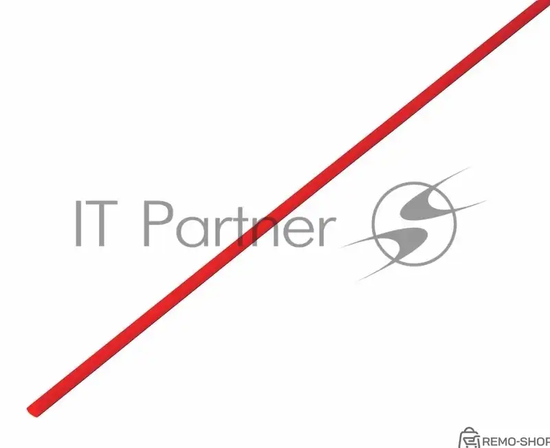 Термоусаживаемая трубка Rexant 1,0/0,5 мм, красная, 50 шт. по 1 м