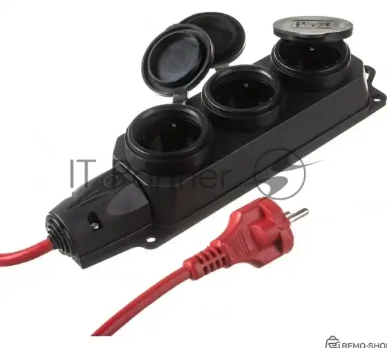 Удлинитель Power Cube PC-3G-3B-20 с заземлением, 16А, 20 м, IP44 фото 2