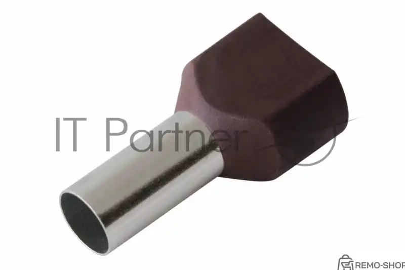 Наконечник штыревой втулочный изолированный F-14 мм 2х10 мм² красный