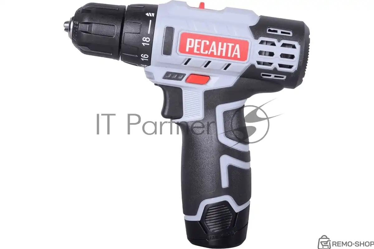 Аккумуляторная дрель-шуруповерт Ресанта ДА-12-2Л 12В