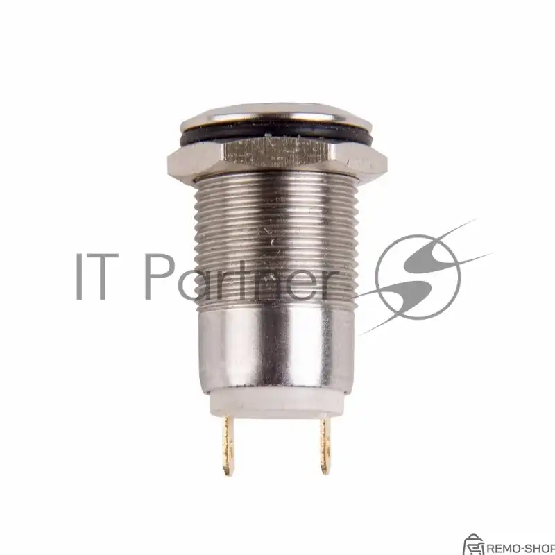 Антивандальная кнопка Rexant Ø12 фиксированная ON-OFF выпуклая фото 2