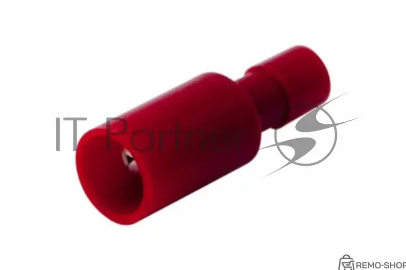 Штекерный разъем полностью изолированный 4 мм красный