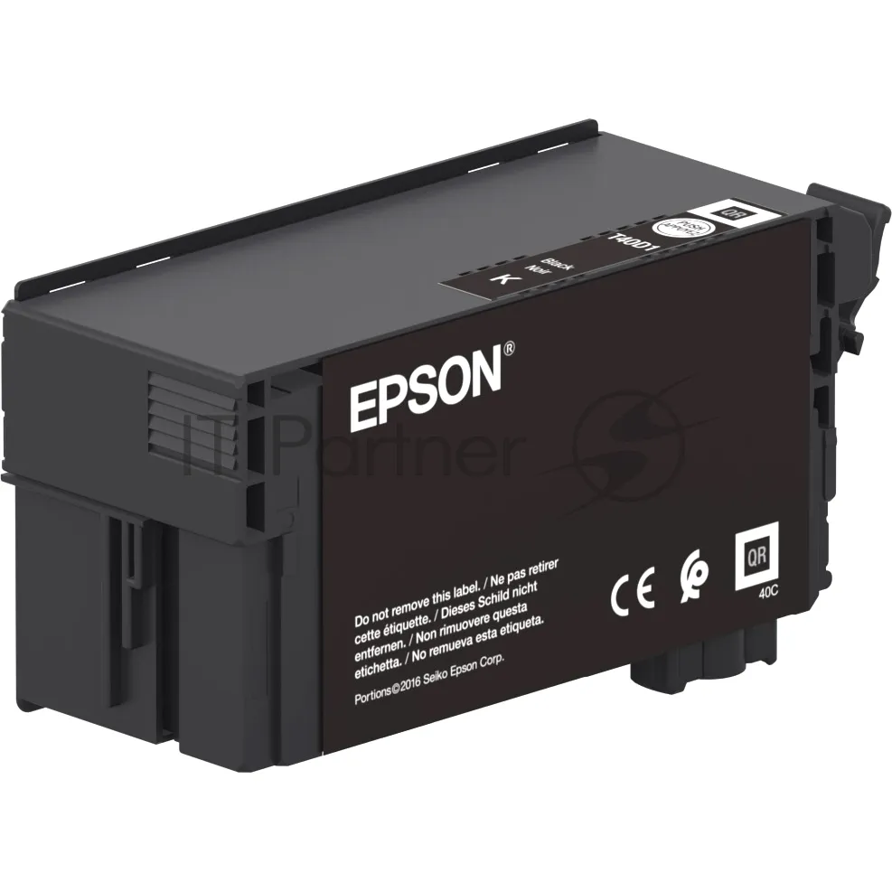 Черный картридж повышенной емкости T40D140 для принтеров Epson SureColor фото 2