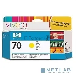 Картридж HP №70 C9454A желтый для DesignJet Z2100/Z3100 фото 3