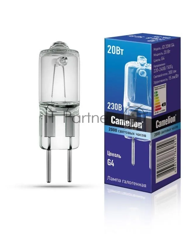 Галогенная лампа Camelion 20Вт G4 2850К 240В