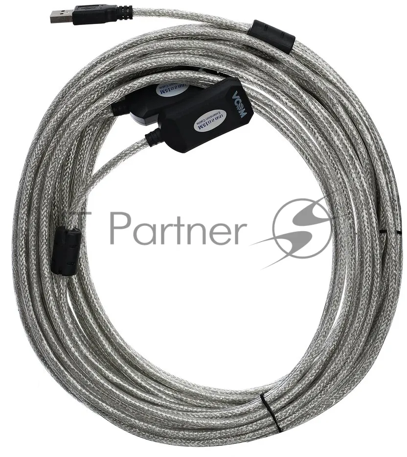 Активный удлинительный кабель USB 2.0 VCOM VUS7049-15M (15 метров) фото 2