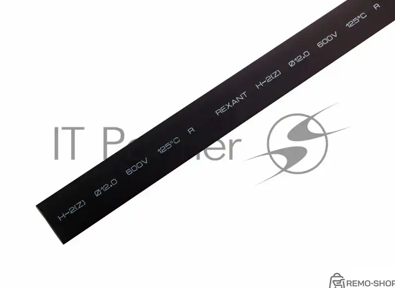 Термоусаживаемая трубка Rexant 12,0/6,0 мм, черная, 50 шт. фото 2