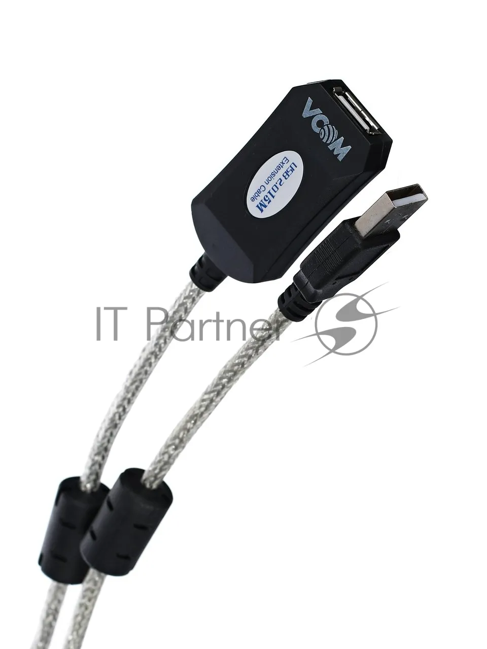 Активный удлинительный кабель USB 2.0 VCOM VUS7049-15M (15 метров)
