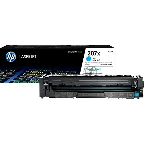 Оригинальный лазерный картридж HP 207X голубой фото 2