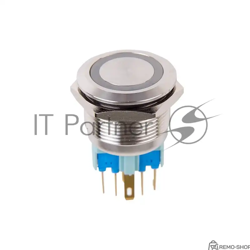 Антивандальная кнопка Rexant Ø22 12В с подсветкой