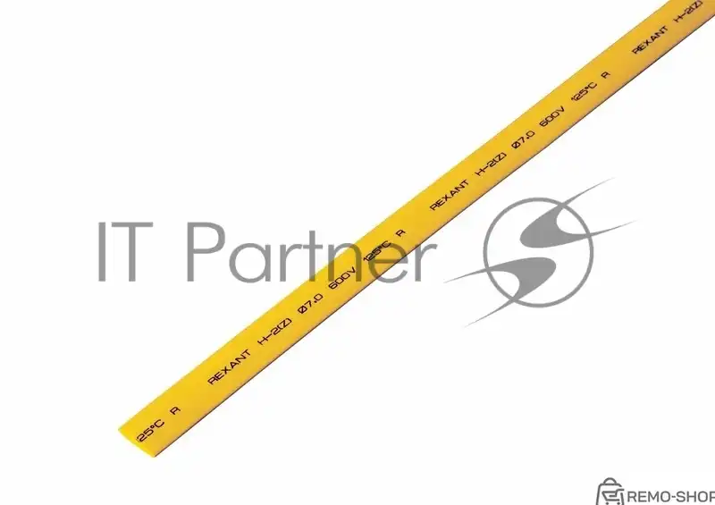 Термоусаживаемая трубка Rexant 8,0/4,0 мм, желтая, 50 шт.