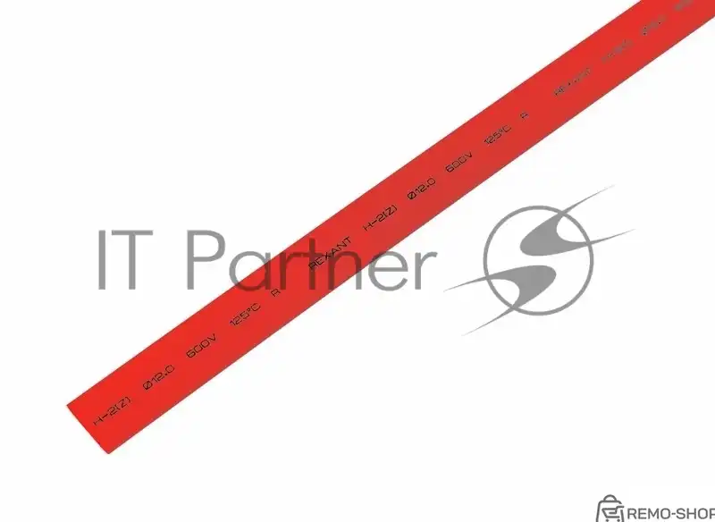 Термоусаживаемая трубка Rexant 12,0/6,0 мм красная, 50 шт. по 1 м