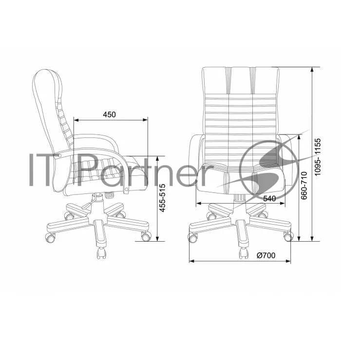 Кресло руководителя Бюрократ KB-10WALNUT/B/LEATH черный, кожа, деревянная крестовина фото 2