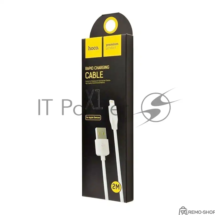 Кабель USB 2.0 HOCO X1 для зарядки и синхронизации, белый, 2 метра