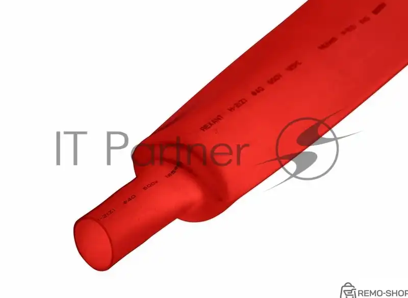 Термоусаживаемая трубка Rexant 35,0/17,5 мм, красная, упаковка 10 шт. фото 2