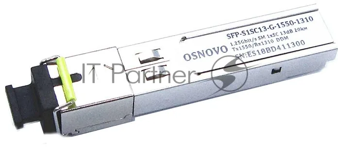 SFP-модуль OSNOVO SFP-S1SC13-G-1550-1310 для одномодового волокна фото 2
