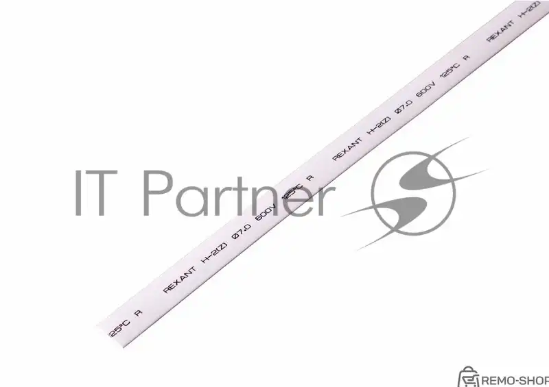 Термоусаживаемая трубка Rexant 7,0/3,5 мм, белая, 50 шт.