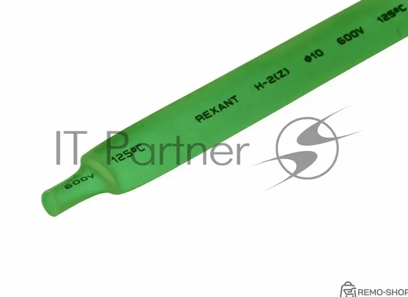 Термоусаживаемая трубка Rexant 10,0/5,0 мм, зеленая, упаковка 50 шт. по 1 м фото 2