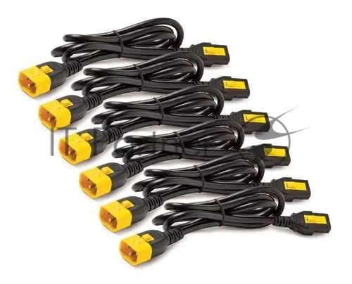 Комплект из 6 кабелей питания APC AP8706S-WW 1.8 м с фиксатором C13-C14