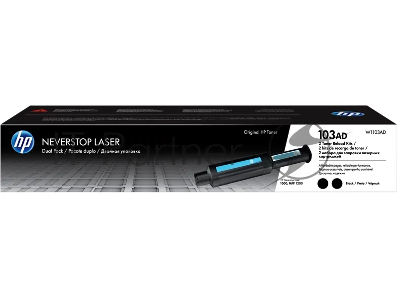 Оригинальный заправочный комплект тонера HP Neverstop Laser 1000/1200 фото 3
