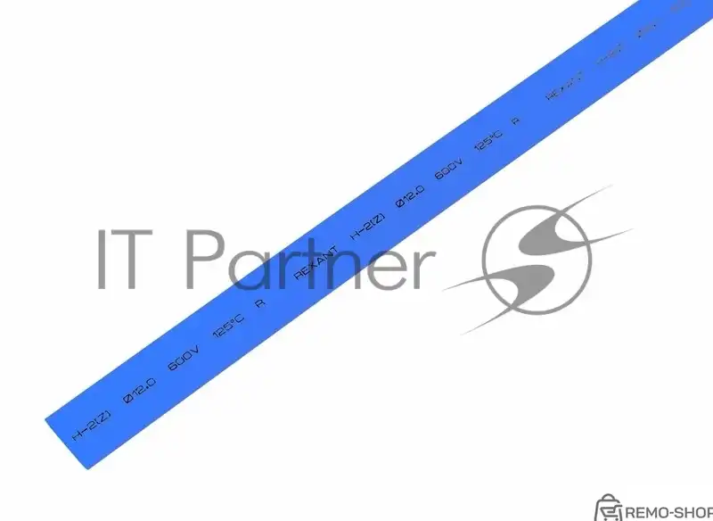 Термоусаживаемая трубка Rexant 12,0/6,0 мм, синяя, 50 шт.