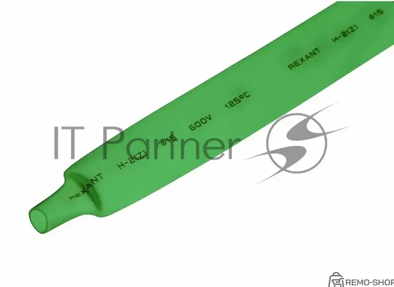 Термоусаживаемая трубка Rexant 15,0/7,5 мм, зеленая, 50 шт. фото 2