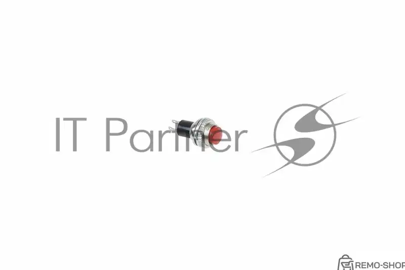 Выключатель-кнопка металлический Rexant 220V 2А (2с) (ON)-OFF Ø10.2 мм красный Mini фото 2