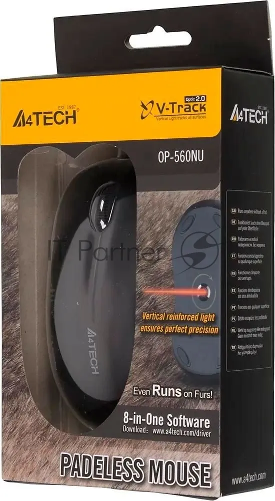 Проводная оптическая мышь A4Tech OP-560NU черная