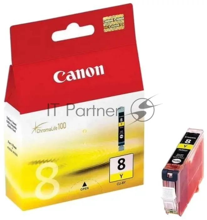 Оригинальный струйный картридж Canon CLI-8Y желтый фото 2