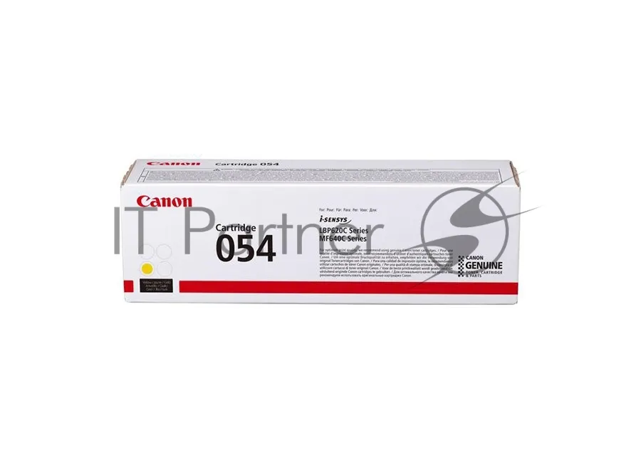Лазерный картридж Canon 054 Y желтый для принтеров серий MF640, LBP620
