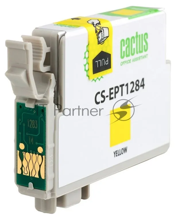 Струйный картридж Cactus CS-EPT1284 желтый для принтеров Epson фото 2