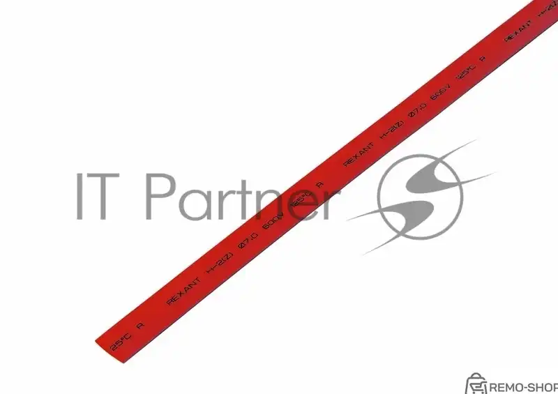 Термоусаживаемая трубка Rexant 7,0/3,5 мм красная, 50 шт. по 1 м